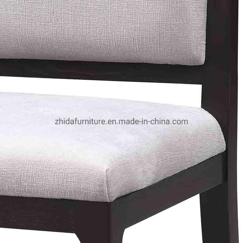 Dining Furniture Modern Hotel Furniture Dining Chair Restaurant Wooden Frame Fabric Seat Chair