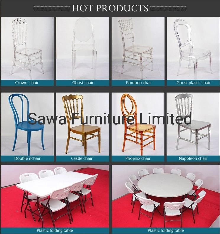 Three Chair Leg Stainless Steel Chair with Leather/Velvet for Event/Banquet/Party/Hotel/Indoor/Outdoor