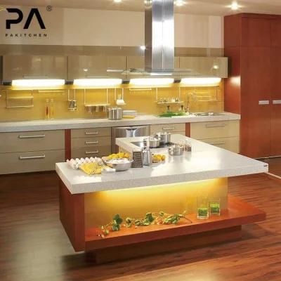 High Gloss Lacquer Matching Wooden Laminate Italian Kitchen Cabinets
