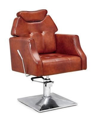 Hl-1138 Salon Barber Chair for Man or Woman with Stainless Steel Armrest and Aluminum Pedal