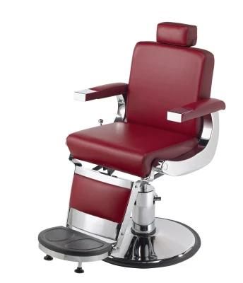 Hydraulic Reclining Barber Chair, Heavy Duty Pump Salon Furniture