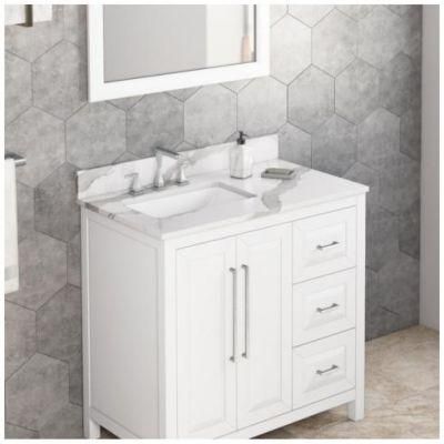 Hotel Commercial Single Sink Quartz Vanity Top Engineered Quartz Stone Bathroom Countertops Vanity Top