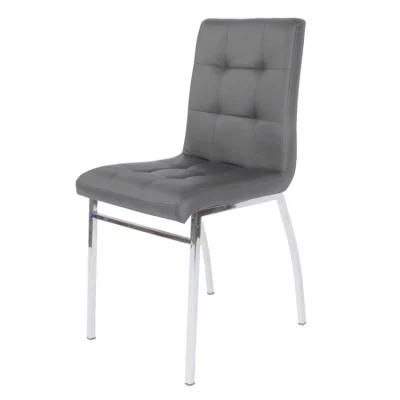 Best Sell PU Leather Restaurant Dining Chair with Metal Legs