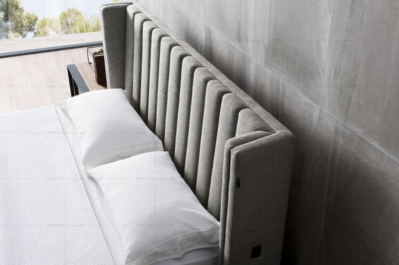 Wholesale Bedroom Furniture Set Luxury Fabric King Beds Gc1807