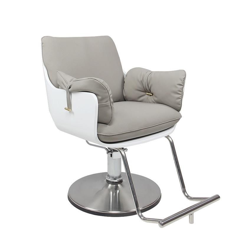 Hl-7273 Salon Barber Chair for Man or Woman with Stainless Steel Armrest and Aluminum Pedal