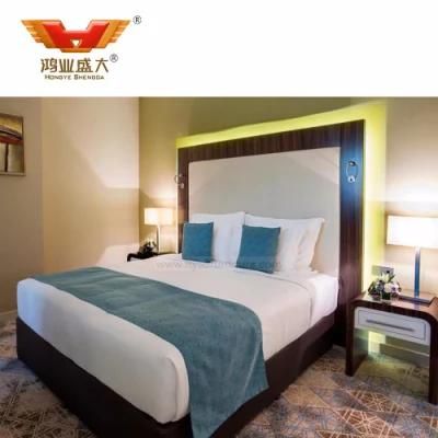 Hot Selling Furniture Hotel Bedroom Leather Bed