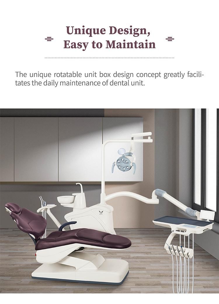 Dental Chair Materi with Micro Fiber Leather Cushion