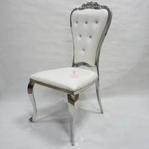 Stainless Steel Silver Dining Wedding Chair for Sale