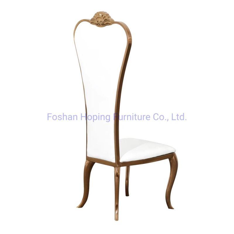 Modern Classy Crown Hotel Royal Cheap King Throne Chair Gold Wedding Chair for Bride and Groom