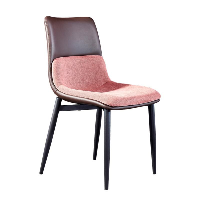 Factory Modern Restaurant Contemporary Furniture Steel Leather Dining Chairs