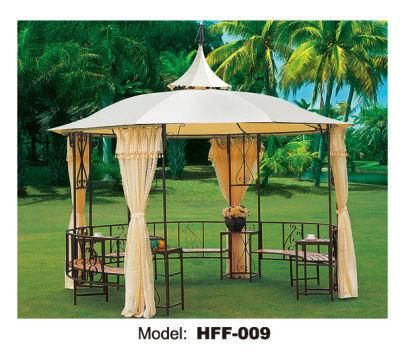 Factory Modern New Design Outdoor Aluminium Furniture Patio Garden Gazebo with Chair