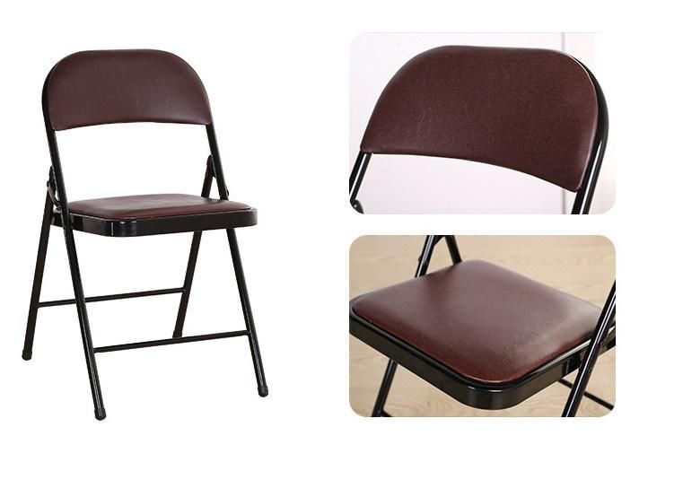 New Modern Leather Material Outdoor Garden Folding Chair