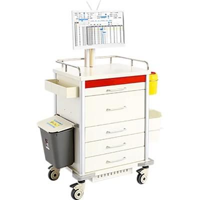 Muti-Funtion Hospital Emergency Equipment Medical Cart Hospital Trolley
