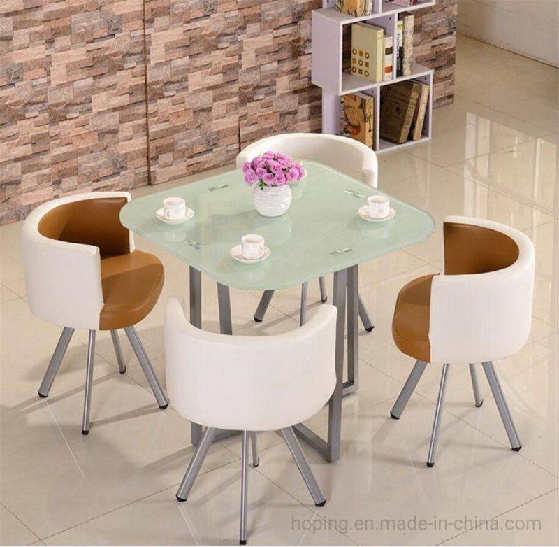 Cross Back Chair Offer Cheaper Restaurant Round Dining Tables and Chairs Fashion Wrought Iron Table Design Cafe Shop Furniture