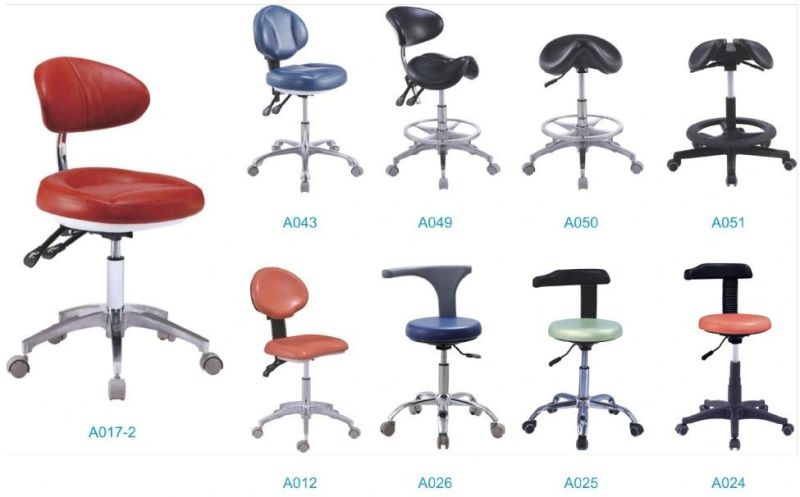 Dental Soft Fiber Leather Ergonomic Design Lab Stool