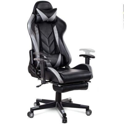 Deluxe Revolving Office Gaming Chair with Footrest