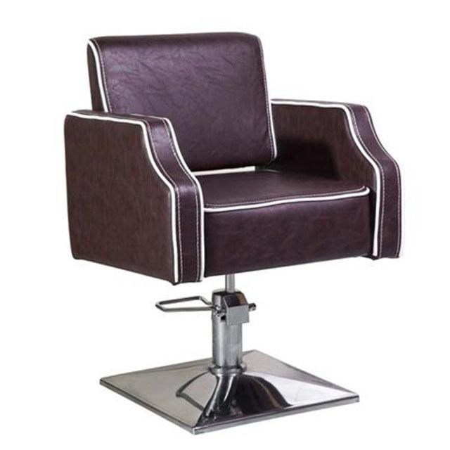Hl-1138 Salon Barber Chair for Man or Woman with Stainless Steel Armrest and Aluminum Pedal