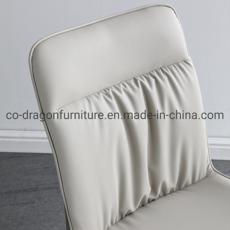 Modern Dining Furniture Solid Wood Leather High Back Dining Chair