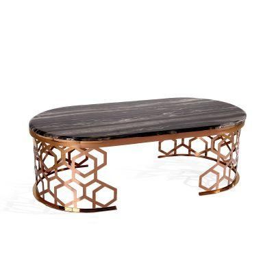 Luxury Gold Stainless Steel Center Table Home Decoration