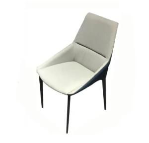 China Supplier Modern Hotel Furmiture Metal Legs Dining Chairs with PU Leather