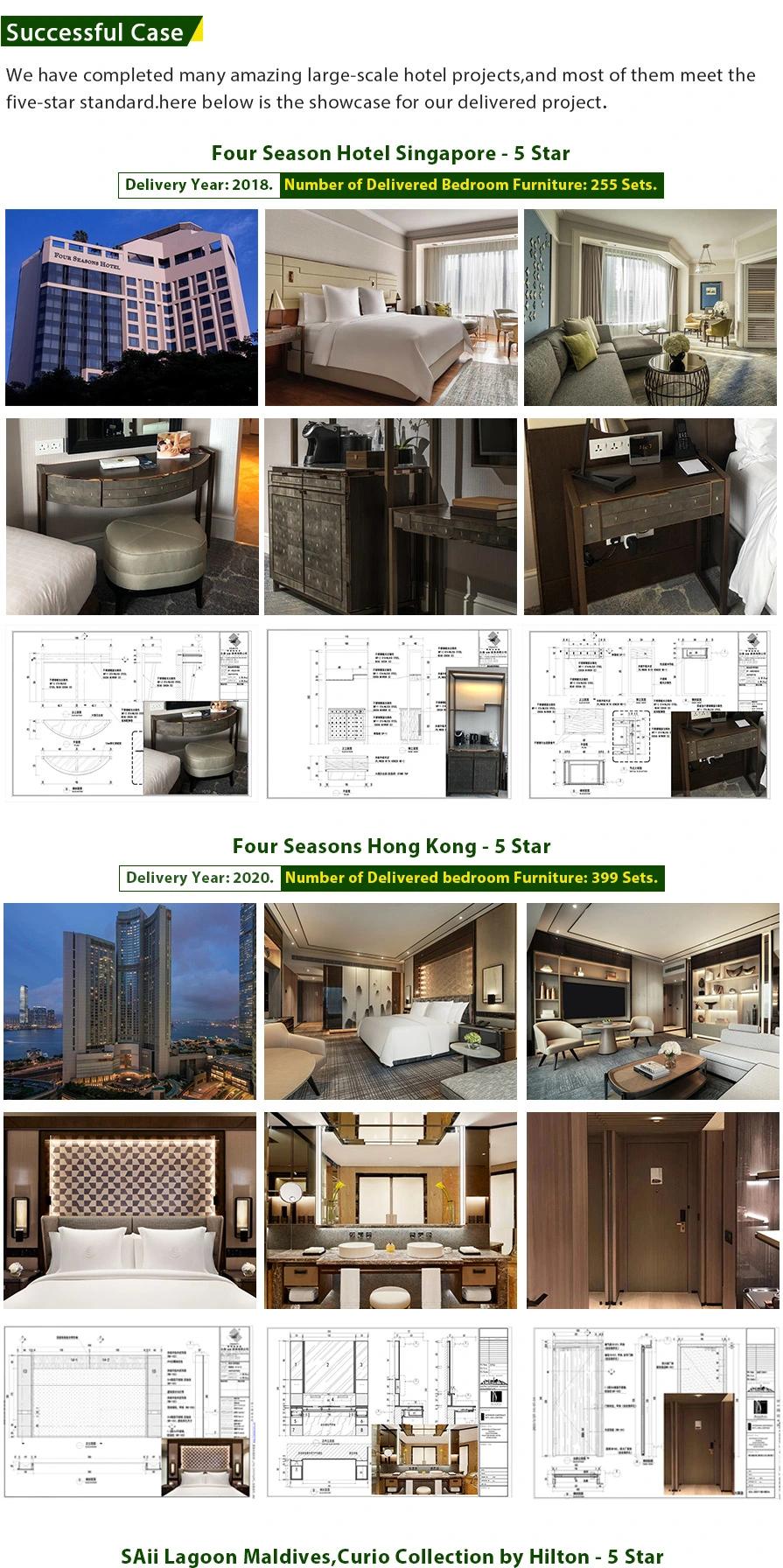 Foshan Custom Factory Modern Hospitality Bedroom Furnishings 5 Star Luxury Standard Hotel Room Furniture
