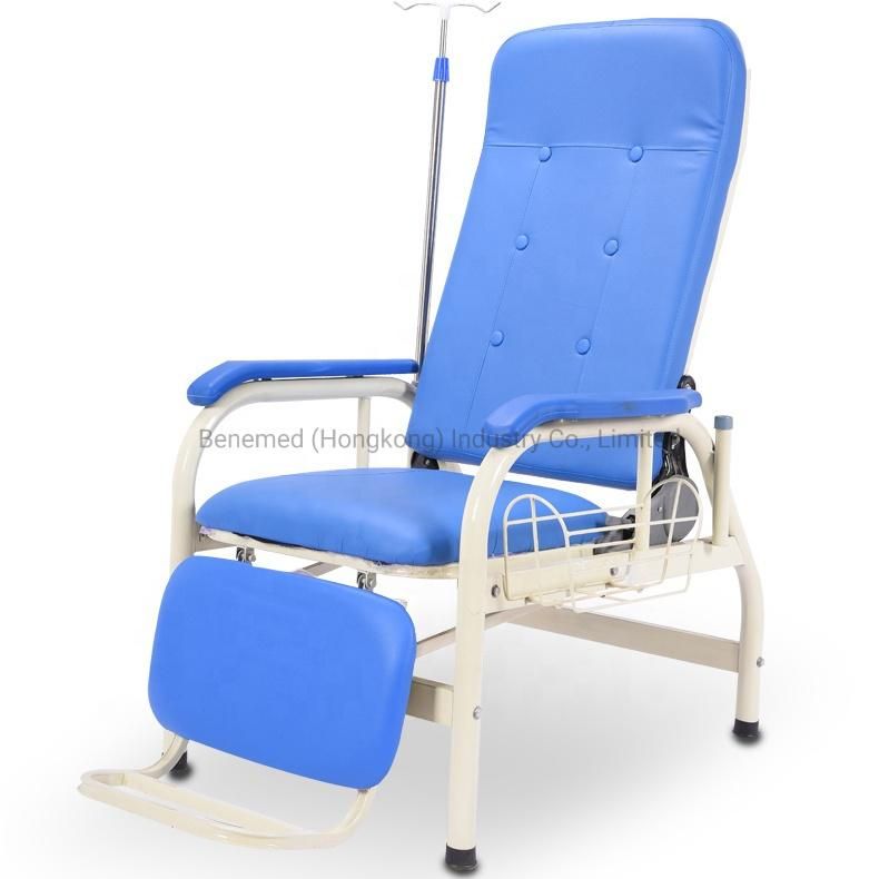 Comfortable Adjustable Reclining Chair Stainless Steel Hospital