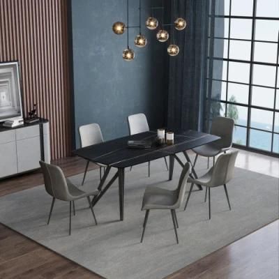 Modern Style Furniture Set Marble Stone/ Sintered Stone Restaurant Table Dining Chair