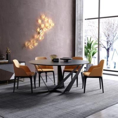 Simply Design Stainless Steel Dining Table Modern Home Restaurant Dining Furniture Set