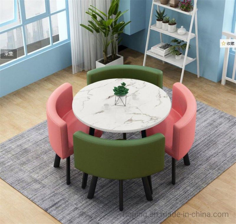 Cross Back Chair Offer Cheaper Restaurant Round Dining Tables and Chairs Fashion Wrought Iron Table Design Cafe Shop Furniture