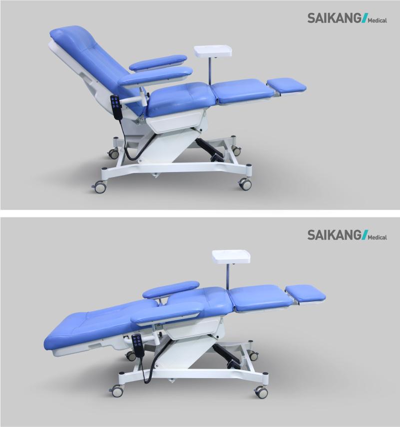 Ske-180 PU Leather Steel Frame Hemodialysis Chairs