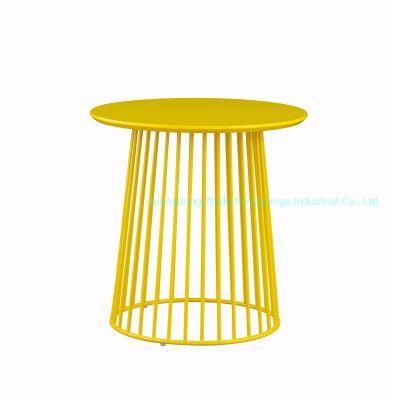 Yellow Side Table Modern Tea Table