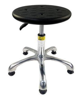 Height Adjustable Rotary Stool Plastic Seat Metal Chair Base Lab Stool
