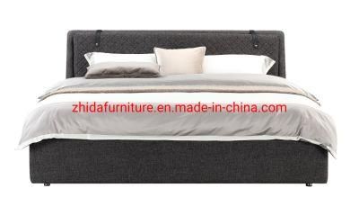 Modern Furniture Hotel Storage Space Bedroom Leather King Size Bed