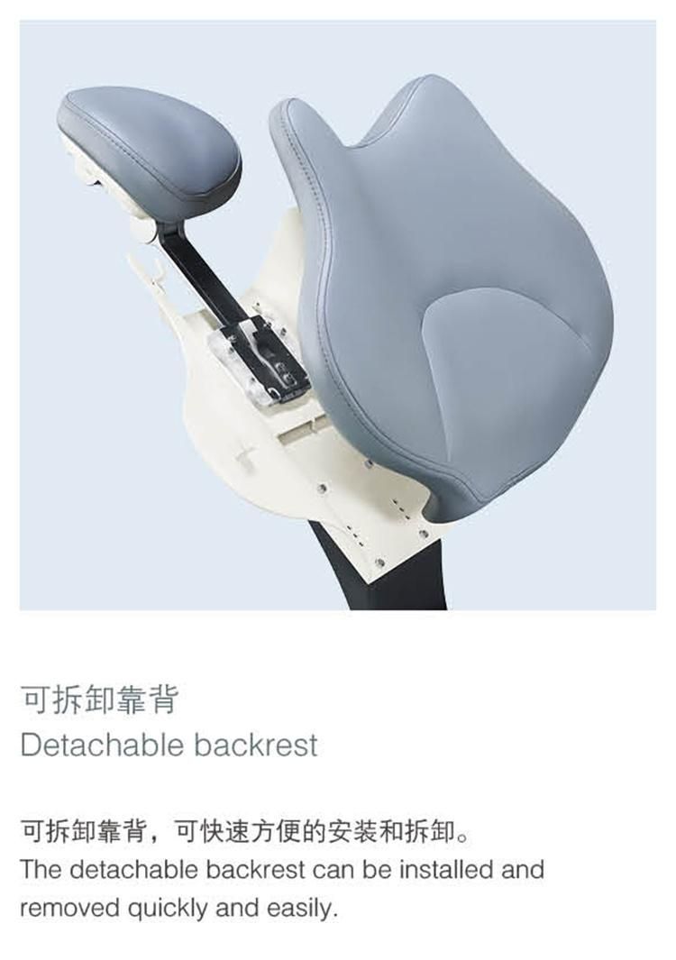 Wholesale Three Fold Type Dental Chair with Micro Fiber Leather Cushion