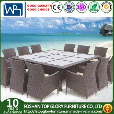 Well Furniture 13 Piece Outdoor Patio Dining Set with Cushions (TG-1271)