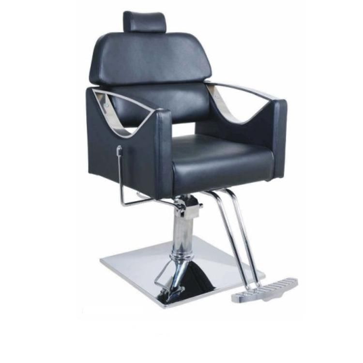 Hl-1098 Salon Barber Chair for Man or Woman with Stainless Steel Armrest and Aluminum Pedal