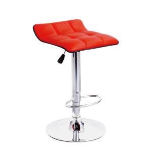 Ukfr Competitive Price PU Bar Chair Chromed Base Bar Stool