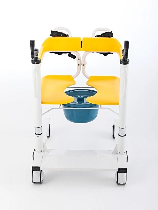 Mn-Ywj003 Multifunction Patient Commode Chair Elderly Transfer Electric Lifting Folding Toilet Chair