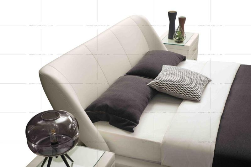 Wholesale Home Furniture New Design Furniture Wall Bed Modern Leather Bed Gc1712