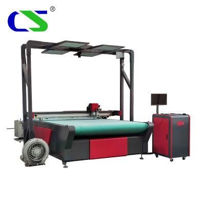 Manufacturer CNC Oscillaitng Knife Cutting Machine with Camera and Projector