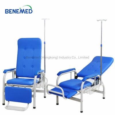 Comfortable Adjustable Reclining Chair Stainless Steel Hospital