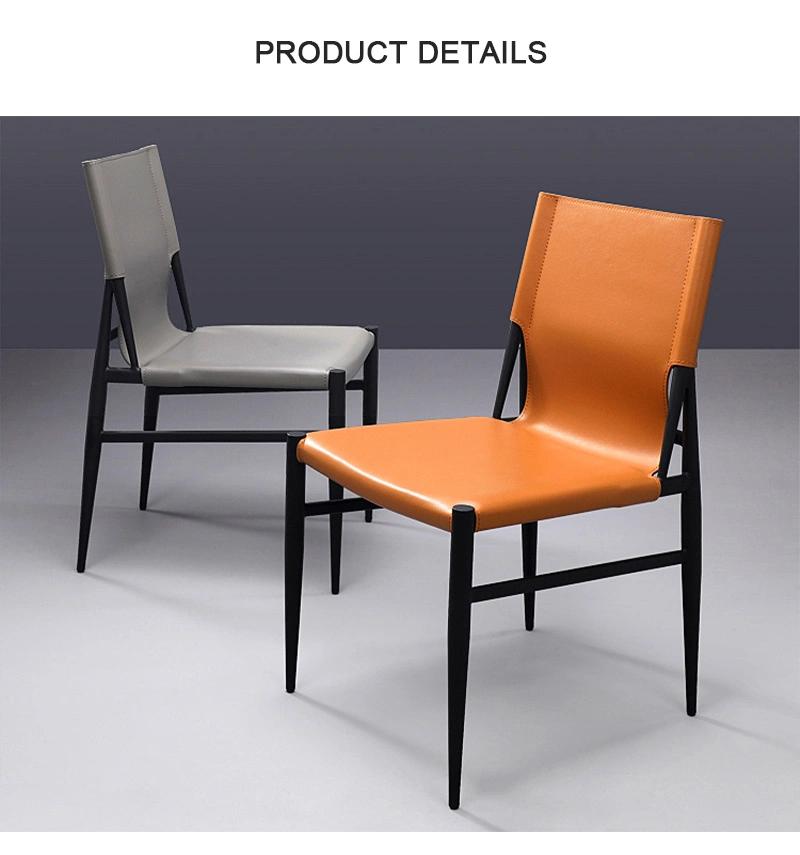Wholesale Luxury Nordic Indoor Home Furniture Restaurant Leather Dining Chair