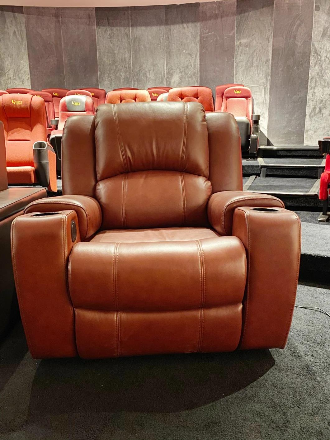 VIP Leather Movie Home Cinema Theater Recliner Chair