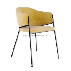 Dining Chair Wholesale Gold Luxury Nordic Cheap Indoor Home Furniture Room Restaurant Dining Leather Velvet Modern Dining Chair