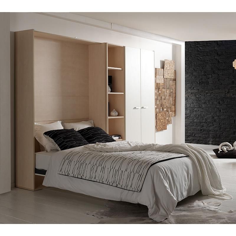 Top Seller Modern Double Bed Bedroom Furniture Wall Bed Single Bed