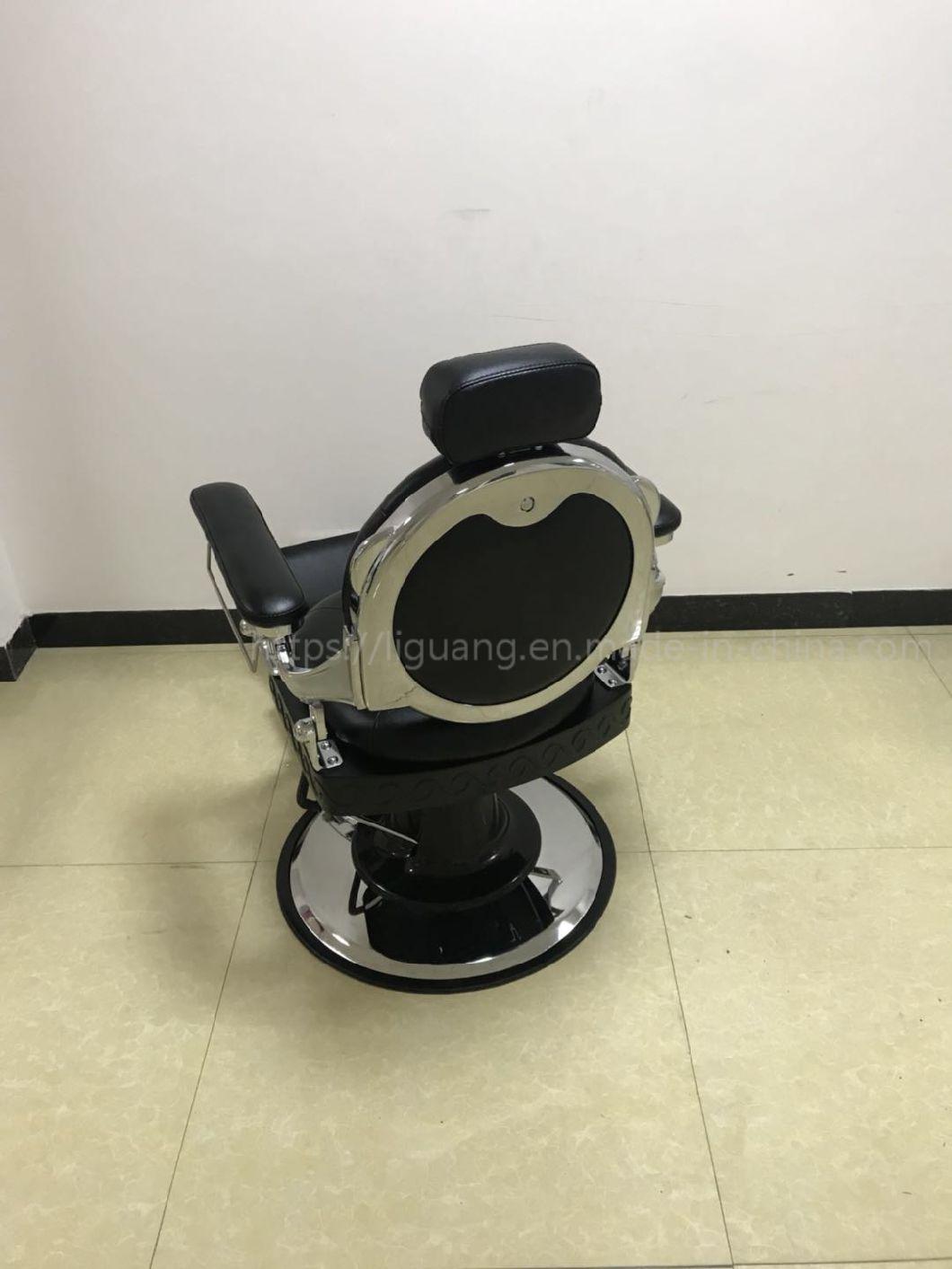 2019 New Barber Chair with White Heavy Duty Salon Chair, Hairdressing Chair