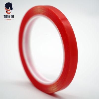 Tesa Equivalent Red Liner Clear Polyester Film Strong Acrylic Adhesive Double Sided Pet Tape