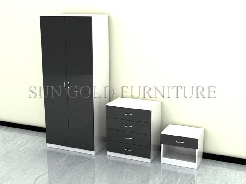 Modern Wholesale Melamine Chipbobard MDF Wardorbes Bedroom Furniture