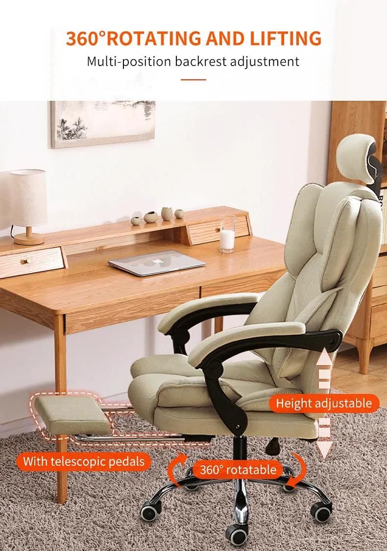 Custom Logo Cheap PU Leather Game Chair Silla Gamer Racing Computer PC Gaming Office Chair with Footrest