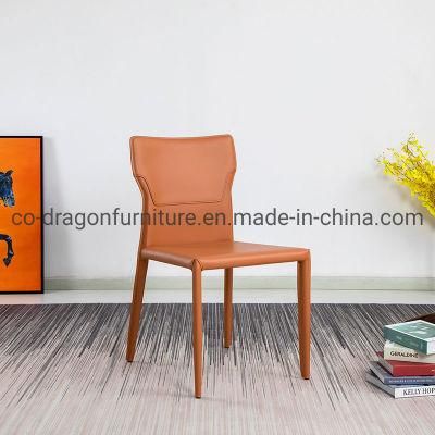Hot Sale Steel Frame Leather Dining Chair for Dining Furniture